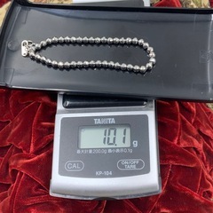 Pt850 ミラーボール　ブレスレット　10.1g 約18cmの画像