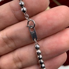 Pt850 ミラーボール　ブレスレット　10.1g 約18cmの画像