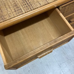 ラタンチェスト5段【トレファク堺福田店】の画像