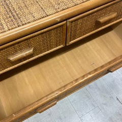 ラタンチェスト5段【トレファク堺福田店】の画像