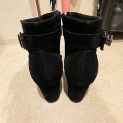 スウェード　ショートブーツLサイズの画像