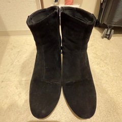 スウェード　ショートブーツLサイズの画像