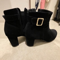 スウェード　ショートブーツLサイズの画像