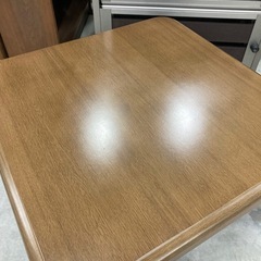【来店歓迎】美品 定番 こたつテーブル 正方形 80cm幅 高さ調節 センターテーブル 座卓 リビングテーブル  検)一人暮らし 家具 収納 ダイニング リビング キッチン 冷蔵庫 洗濯機 テーブル ラック レンジ キャビネット ソファの画像