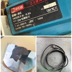 コミ栓角のみ RYOBI リョービ DM-6C 100V　電動工具　木材　の画像