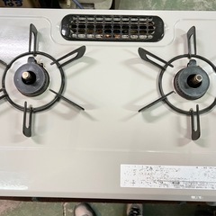 ■リンナイ ガスコンロ LPガス用 2019年製■Rinnai RTE564BER 幅56cmコンパクトタイプ■プロパンガステーブル ガス台 クリームベージュの画像