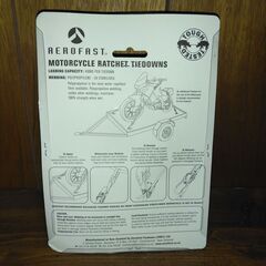 AEROFAST（エアロファースト）オートバイ用ラチェット式タイダウンベルト ブルーの画像