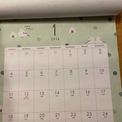 壁掛けカレンダーの画像