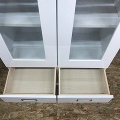 ジャングルジャングル貝塚店　食器棚　収納棚　ホワイト　収納力抜群　貝塚市　二色浜　リサイクルショップの画像