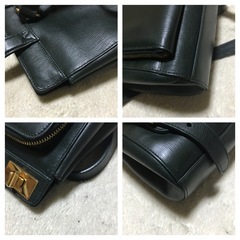 激レア 正規品 オールドグッチ ターンロック レザーバックパック ダークグリーンの画像