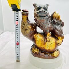 【❗️✨インテリアにもおすすめ✨❗️】シーサー陶器酒器（現状品）🔥縁起物／沖縄伝統工芸／飾り壺の画像