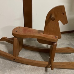木製　木馬　の画像