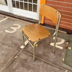 学校用椅子の画像