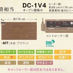 Panasonic 木目ホットカーペット1畳サイズ　防水の画像