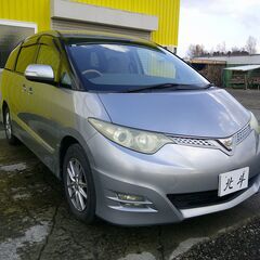 H19年　エスティマ２.４　アエラスGエデイション　4WD　ナビフルセグＴＶ　Ｂカメラ　両側電動ドア　ＥＴＣ　禁煙車　7人乗り　オットマンシートの画像