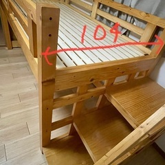 【お譲りします】ロフトベッド ロータイプの画像