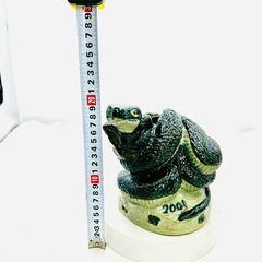 【❗️✨縁起物✨❗️】陶器製 ヘビ酒器（2001年製）🐍現状品／干支置物の画像