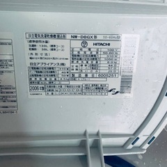 🌸HITACHI 電気洗濯乾燥機  NW-D8GXの画像