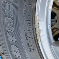 ジムニー　中古品　スタッドレスタイヤ　アルミホイールの画像