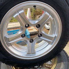 ジムニー　中古品　スタッドレスタイヤ　アルミホイールの画像