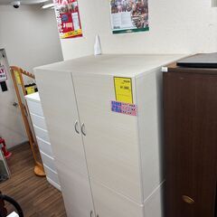 【ジモティー割あり】【ジャングル守口店】収納棚　ベージュの画像