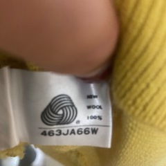 メリノウール 黄色 Lくらい　の画像