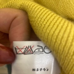 メリノウール 黄色 Lくらい　の画像