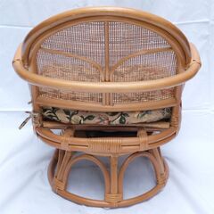 ラタン 籐 回転座椅子 A 藤 の画像