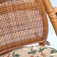 ラタン 籐 回転座椅子 A 藤 の画像