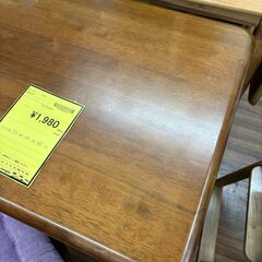【ジモティー割あり】【ジャングル守口店】テーブルセット　ブラウンの画像