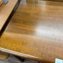 【ジモティー割あり】【ジャングル守口店】テーブルセット　ブラウンの画像
