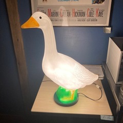 アヒルのテーブルランプの画像