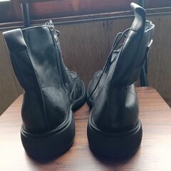 新品 25cm レディース ブーツ ブラック 厚底 シューズ 識別番号:【B081-S】の画像