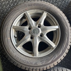スタッドレスアルミホイール付き　155/65R13 引取りのみの画像