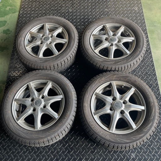 スタッドレスアルミホイール付き　155/65R13 引取りのみ