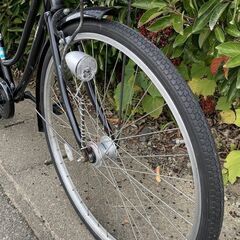 【2023年購入】 まあまあ美品 点検/整備渡し ハブダイナモLEDライト ママチャリの画像