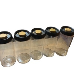 ホウケイ酸ガラス製 保存容器　真空ジャー　ガラスボトルの画像