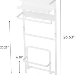 山崎実業(Yamazaki) 洗濯機横 マグネット 収納ラックの画像