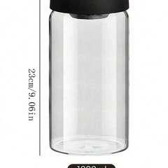 ホウケイ酸ガラス製 保存容器　真空ジャー　ガラスボトルの画像