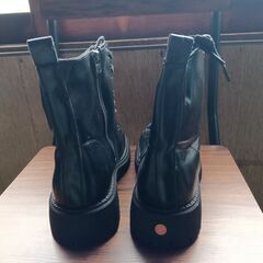 新品 25cm レディース ブーツ ブラック 厚底 シューズ 識別番号:【B082-S】の画像