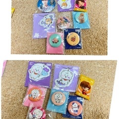 BTSコラボチャーム（缶バッジ・キーホルダー他）の画像