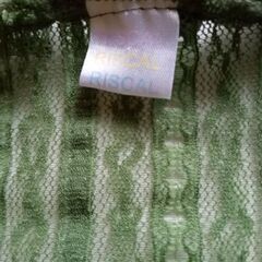 RISCAL レースカーディガン フリル オリーブグリーン 長袖 サイズMの画像