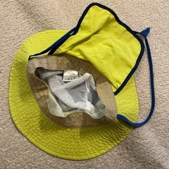 【美品】青と黄のハット サイズ52cmの画像