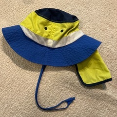 【美品】青と黄のハット サイズ52cmの画像