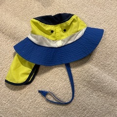 【美品】青と黄のハット サイズ52cmの画像