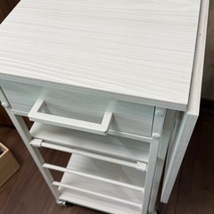 バタフライテーブル 折り畳みテーブル キッチンワゴンの画像