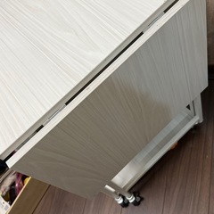 バタフライテーブル 折り畳みテーブル キッチンワゴンの画像