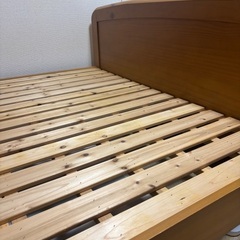【決定済】ニトリ 木製フレーム すのこ板 ダブルベッドの画像
