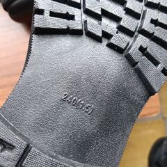 新品 24cm レディース ブーツ ブラック 厚底 シューズ 普段着 識別番号:【B084-S】の画像