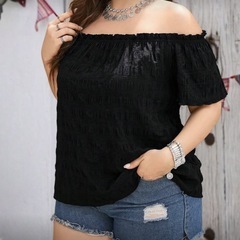 黒のオフショルダー0ＸＬの画像